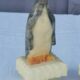 Pair of “penguins” bookends in alabaster