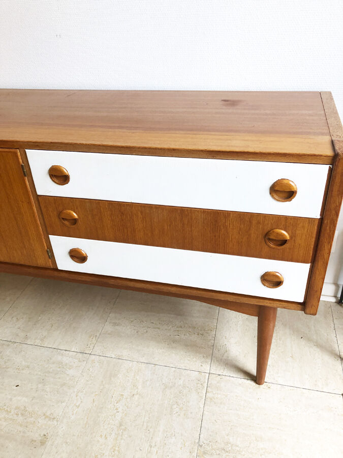 Vintage Scandinavian teak row, 1970