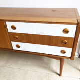 Vintage Scandinavian teak row, 1970