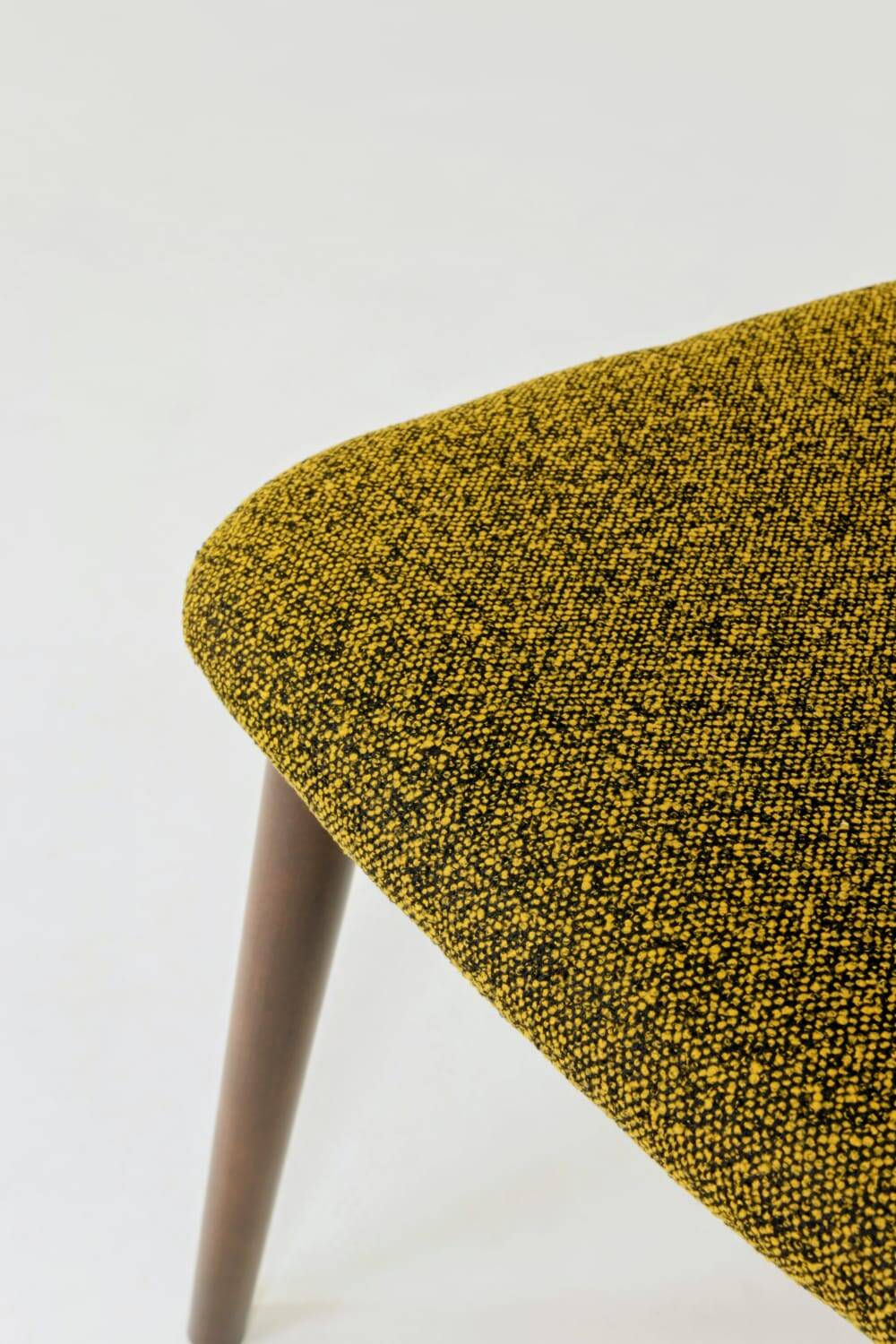 Set of 2 hazelnut yellow dining chairs