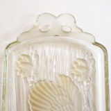 Glass swan cake dish