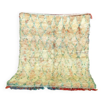 Tapis berbère marocain Boujaad vintage 160 x 135 cm Très bon état