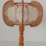 Wooden bedside lamp