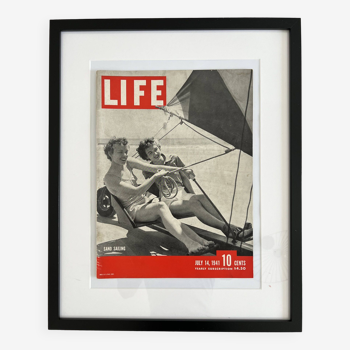 Life magazine couverture encadrée 40s 50s 60s design eames era usa ´venice beach la