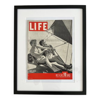 Life magazine couverture encadrée 40s 50s 60s design eames era usa ´venice beach la