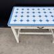 Table cuisine bois tôle émaillée années 50