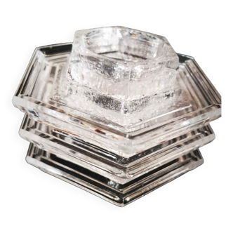 Coquetier verre hexagonal