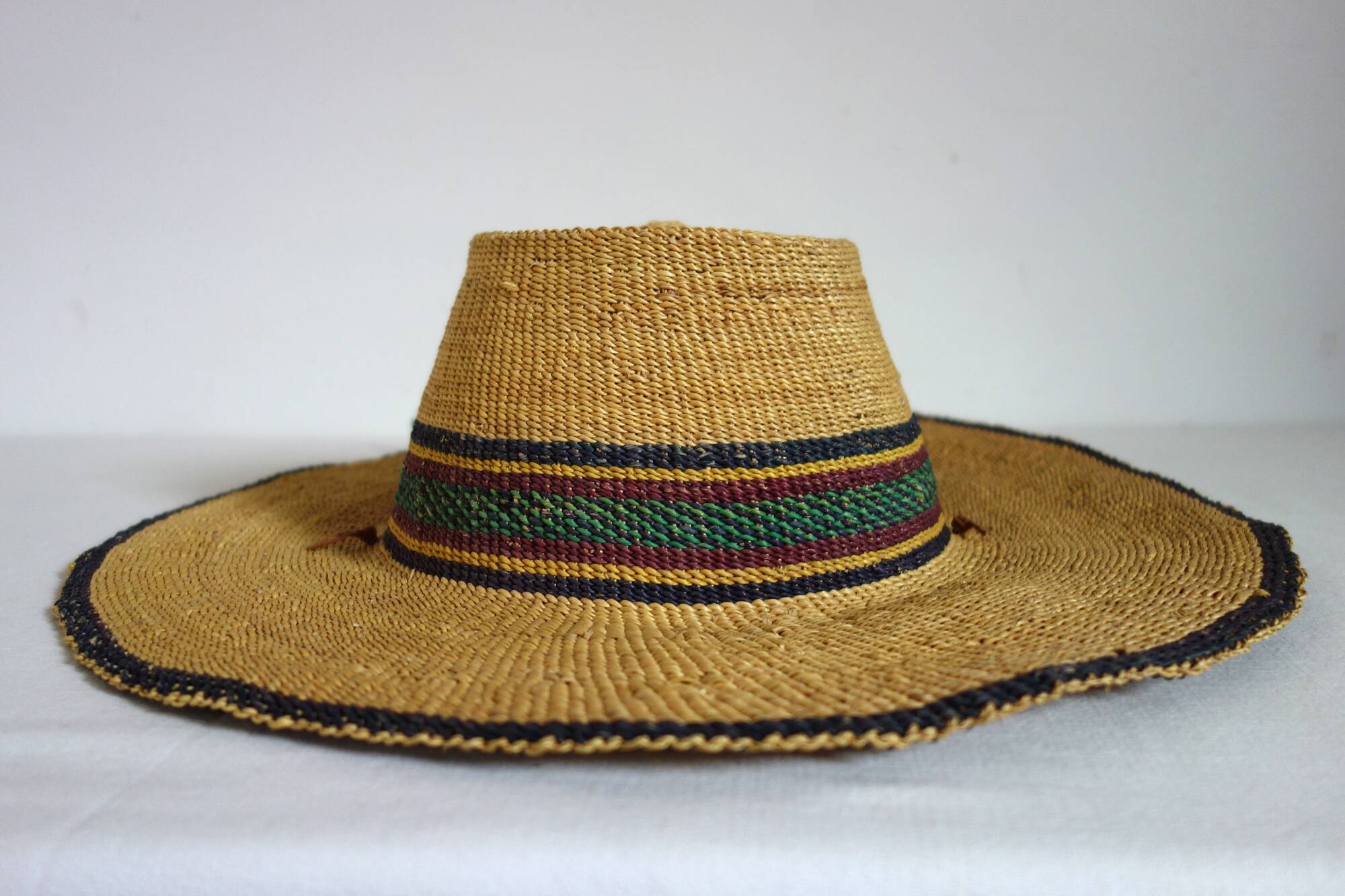 Vintage straw hat from Ghana