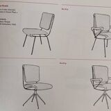 Paire de chaises mod. Du 24 design Gastone Rinaldi pour Rima 1956