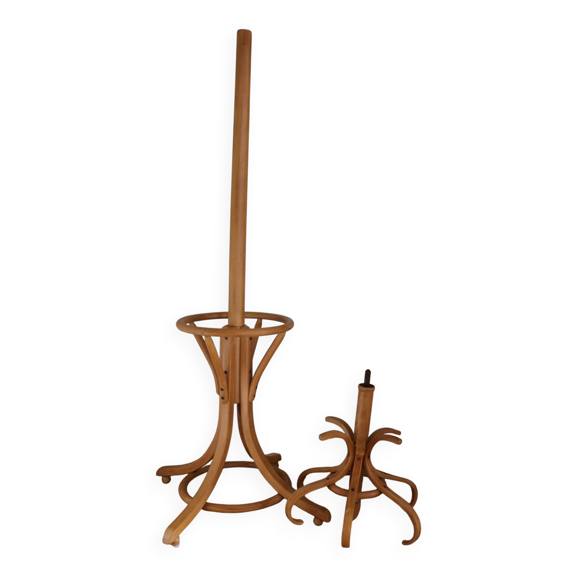 Portemanteau porte-parapluie BAUMANN clair tête olive