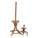 BAUMANN light-colored coat and umbrella stand with olive top