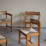 Set of 8 Dining Chairs, Model "Asserbo" by Børge Mogensen, for AB Karl Andersson