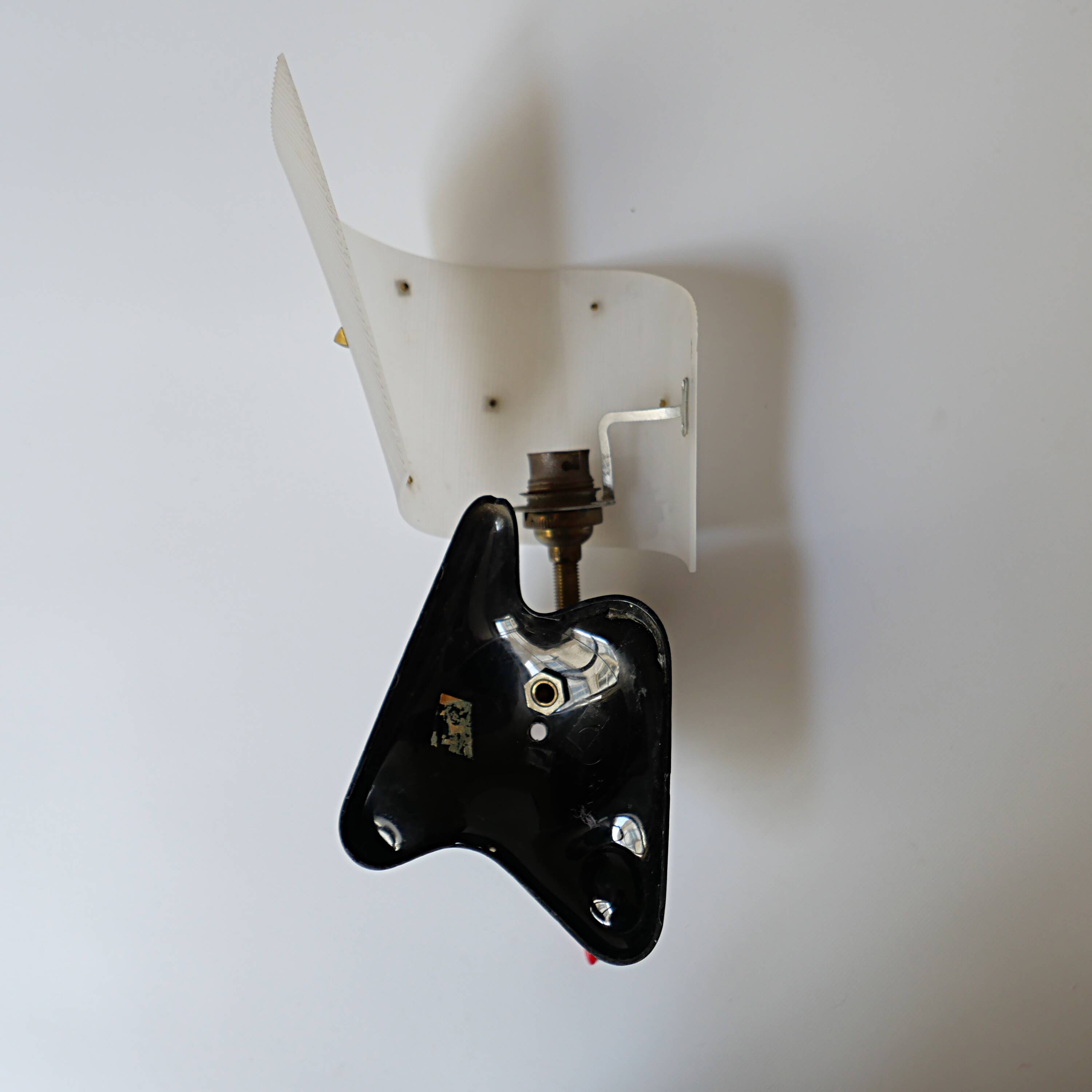 vintage plastic wall lamp design 1950s 1970s 1950s