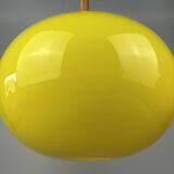 1960s/70s teak ceiling lamp by Uno & Östen Kristiansson for Luxus Sweden