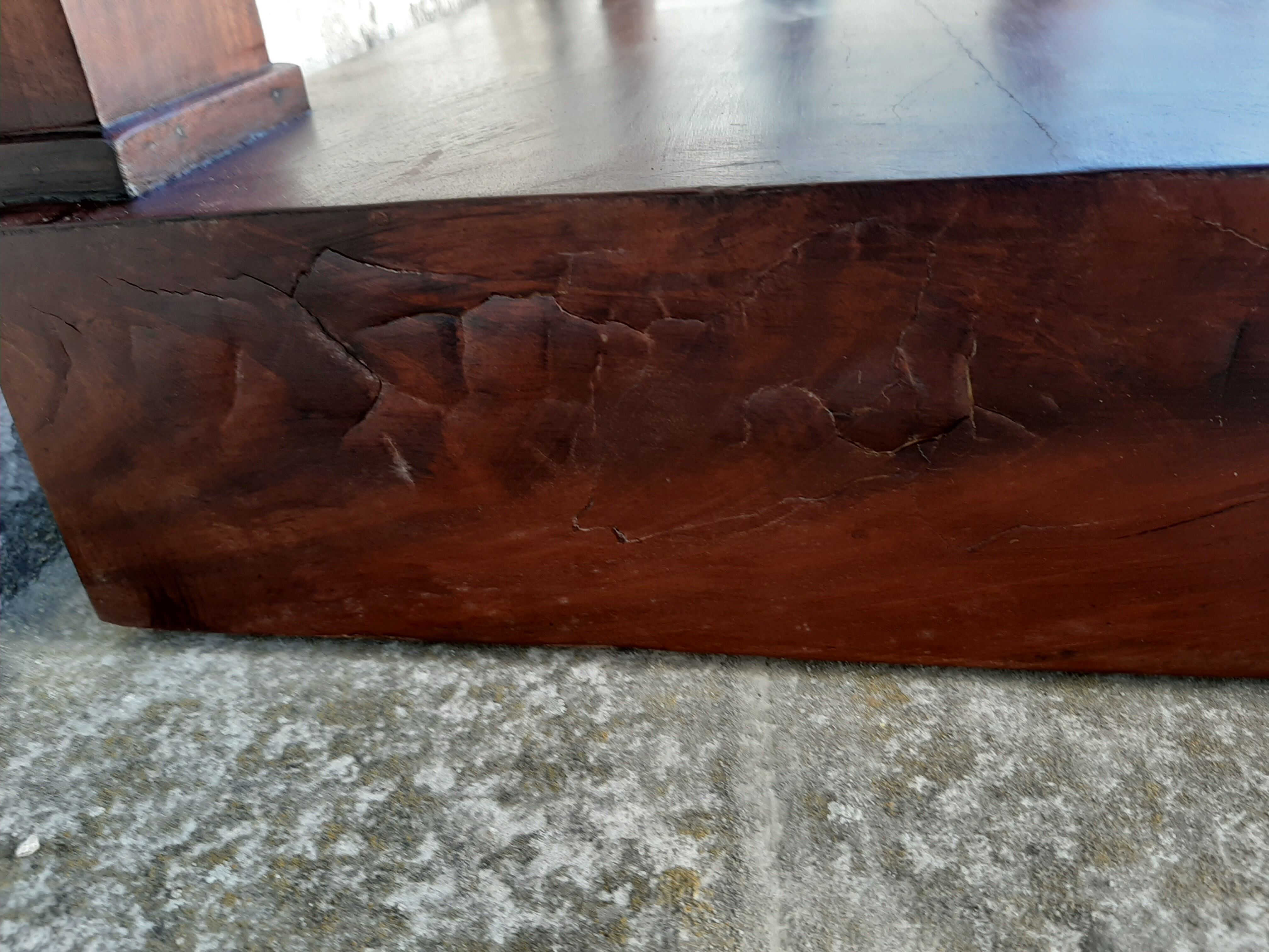 Empire console with column 1900