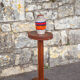 Art Deco wood pedestal table, art deco smoking table, end of sofa, art deco, 30's