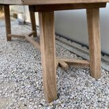 Farmhouse table walnut stripped 200 cm