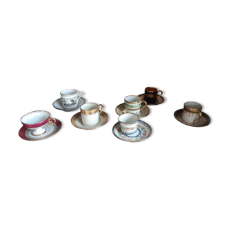 7 antique cups