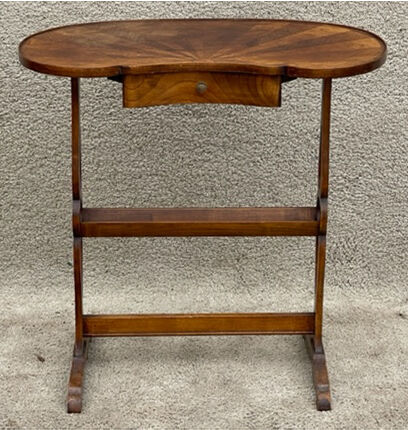 Kidney pedestal table