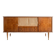 Vintage Scandinavian wooden buffet with marquetry.