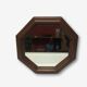 Octagonal rustic mirror
