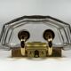 60s 70s Wall Lamp Wall Sconce Glashütte Limburg Germany Glass & Metal