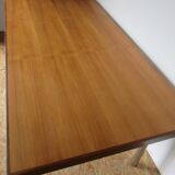 70's chrome teak table