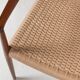 Chaise danoise vintage Modèle 57 en teck et nouveau papercord par Niels Otto Møller 1960