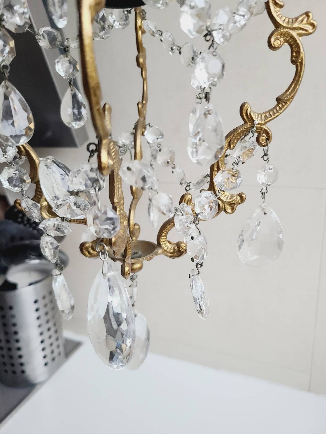 Lustre a pampilles cristal ancien | Selency