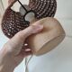 Lampe en pierre naturelle vintage