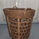 Large basket 53 cm in rattan and wicker basket