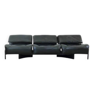 Canapé modulable en cuir 3 places