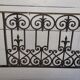 Old cast iron balcony box