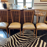 Suite de 4 chaises 1950