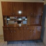 Vintage buffet in wood-coloured formica