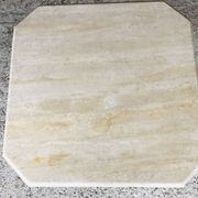 Table basse en travertin octogonale, vintage circa 70/80