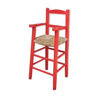 Mulched high chair for children