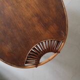 Rattan coffee table called lemon, vintage 1950