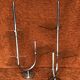 Paire etageres de commerce chromees vintage 1950-1960
