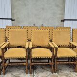 9 armchairs in the Louis XIII style