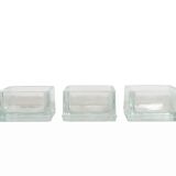 Set of 3 vide poche glass containers by Le Corbusier and Perriand for Lumax
