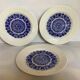 Set of 6 plates Boch La Louvière Belgium