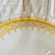 Vintage frosted glass pendant light