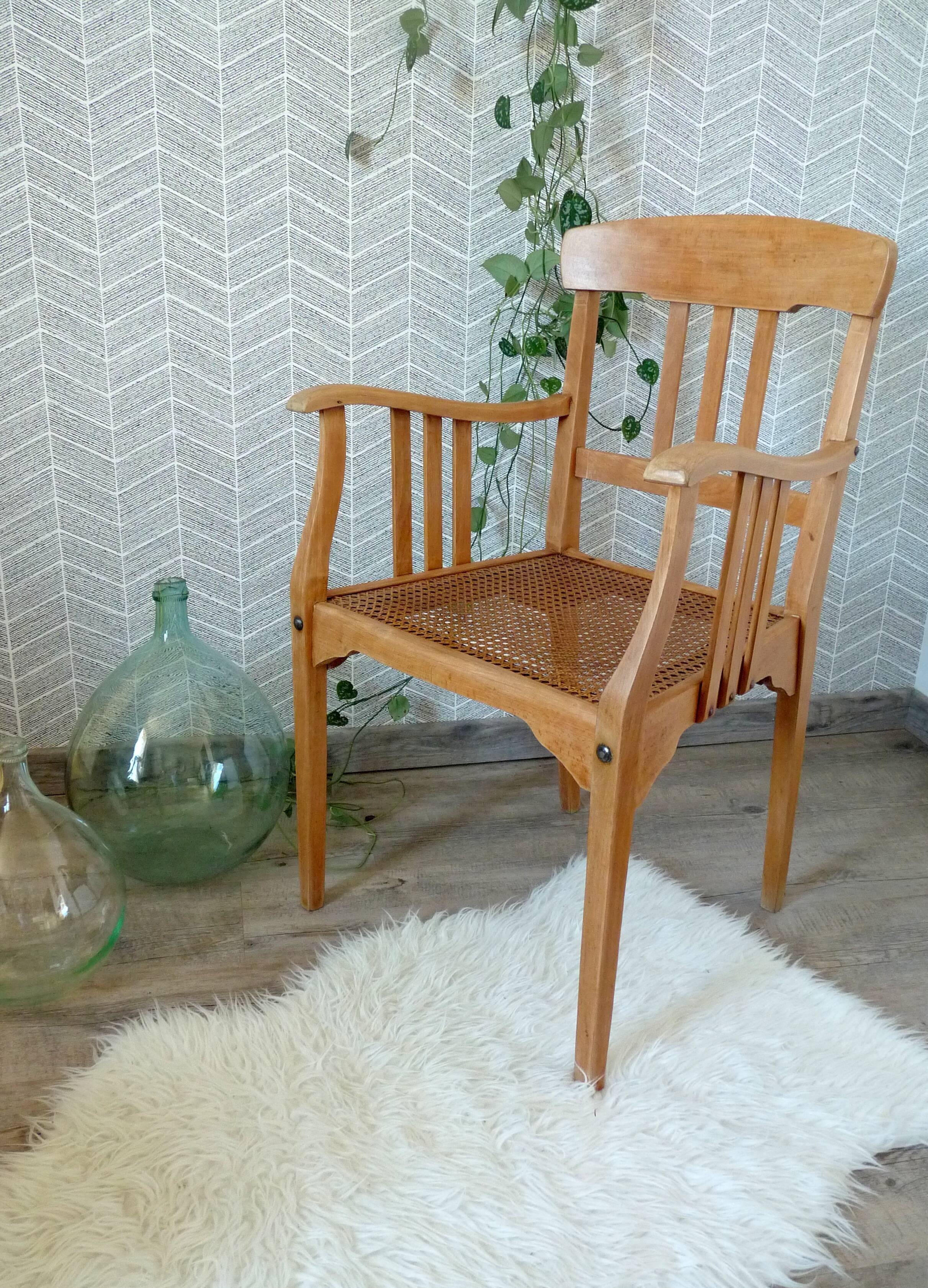 Wooden armchairs and canning