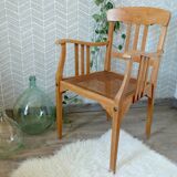 Wooden armchairs and canning