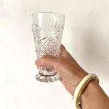 Verres hauts vintage moulé effet ciselé