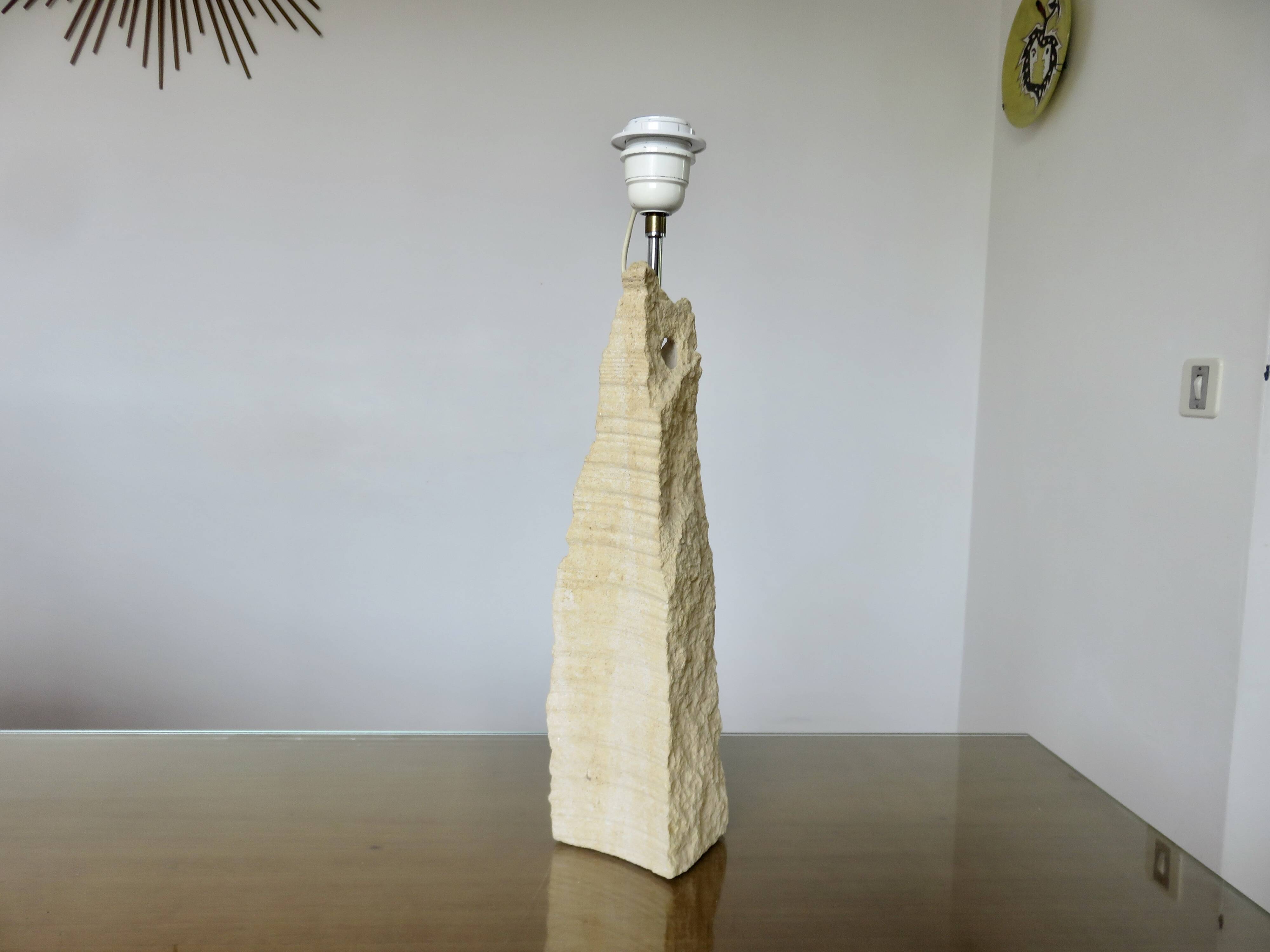 Luberon stone lamp, 1980