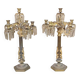 Pair of Important Large Candle Holders with Six Lights in Bronze h.73 cm