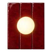 Applique murale en céramique zellige rouge