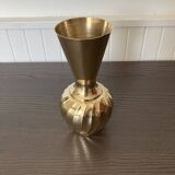 Indian brass swirl vase